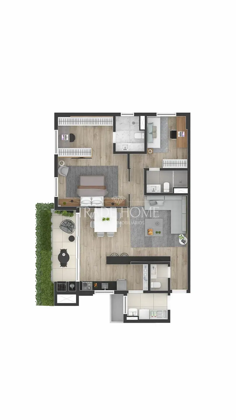 Apartamento, 2 quartos, 72 m² - Foto 72