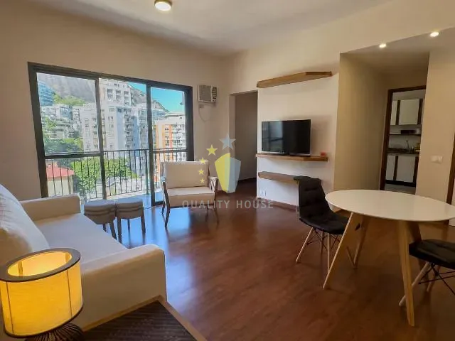 Apartamento com 75m² 1 quarto e 2 banheiros, para alugar, no bairro Lagoa em Rio de Janeiro
