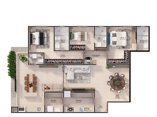 Foto do Apartamento - Apartamento à venda, Jardim Finotti, Uberlândia, MG | Moradas Select Boutique de Imóveis