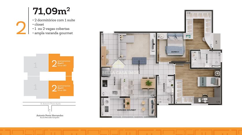 Apartamento, 2 quartos, 71 m² - Foto 11