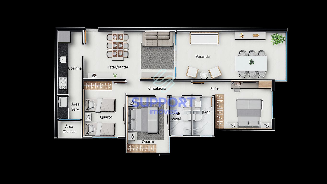 Apartamento, 3 quartos, 96 m² - Foto 20