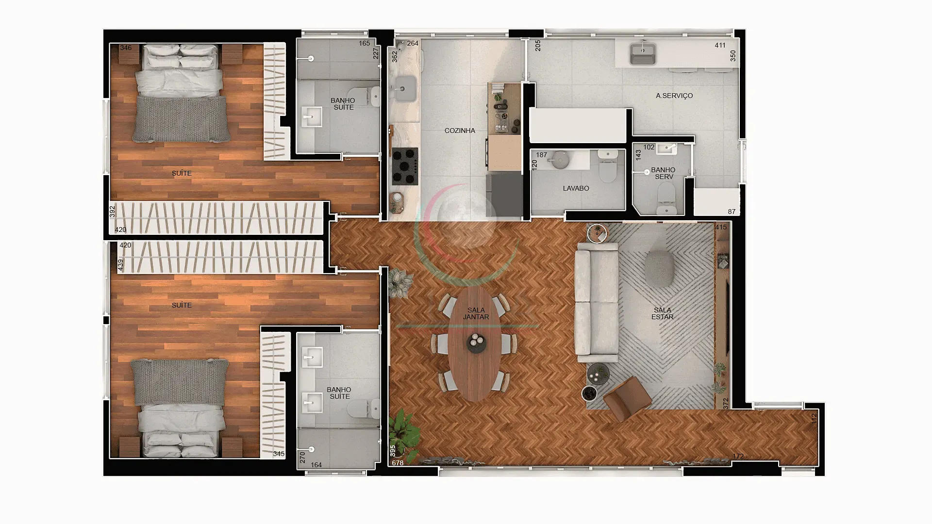 Apartamento, 2 quartos, 113 m² - Foto 3