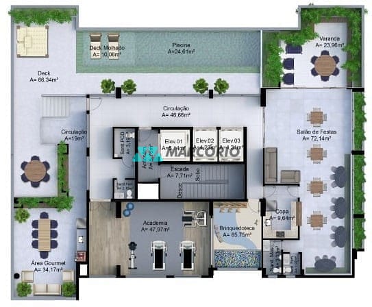 Apartamento à venda com 2 quartos, 60m² - Foto 23