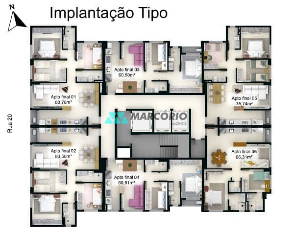 Apartamento à venda com 2 quartos, 60m² - Foto 25