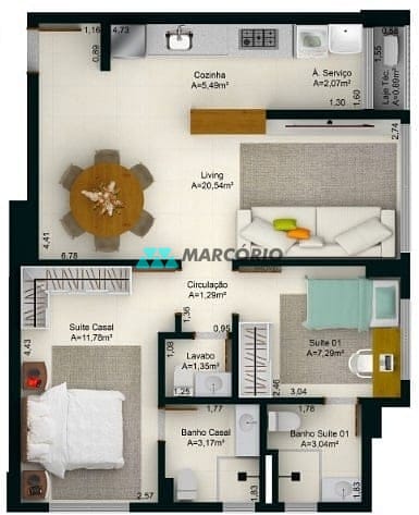Apartamento à venda com 2 quartos, 60m² - Foto 28
