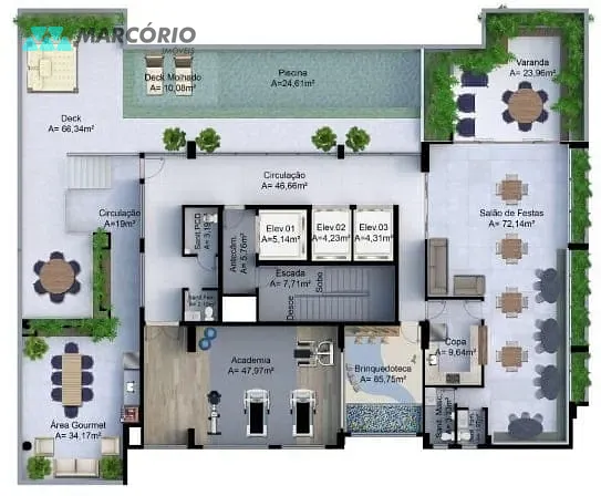 Apartamento, 2 quartos, 60 m² - Foto 23
