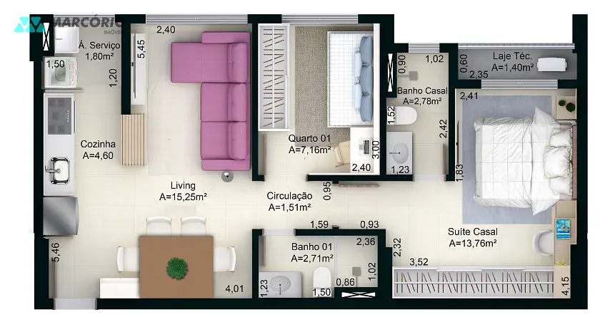 Apartamento, 2 quartos, 60 m² - Foto 27