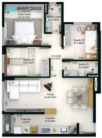 Apartamento, 2 quartos, 60 m² - Foto 30