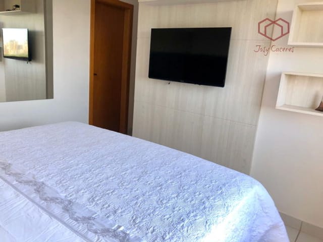Apartamento com 99m² 3 quartos e 2 banheiros, para alugar, no bairro Jardim Santa Marta em Rua Nossa Senhora da Guia