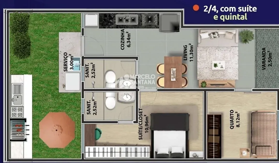 Apartamento, 2 quartos, 70 m² - Foto 11