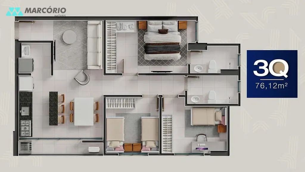 Apartamento, 2 quartos, 59 m² - Foto 34