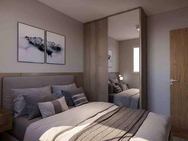 Foto do Apartamento - More a 700 m da Orla da Lagoa da Pampulha! Apartamentos á venda com 1 ou 2 quartos ,1 vaga de garagem e lazer completo! Contagem/MG | Fifty Imóveis