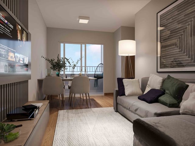 Foto do Apartamento - More a 700 m da Orla da Lagoa da Pampulha! Apartamentos á venda com 1 ou 2 quartos ,1 vaga de garagem e lazer completo! Contagem/MG | Fifty Imóveis