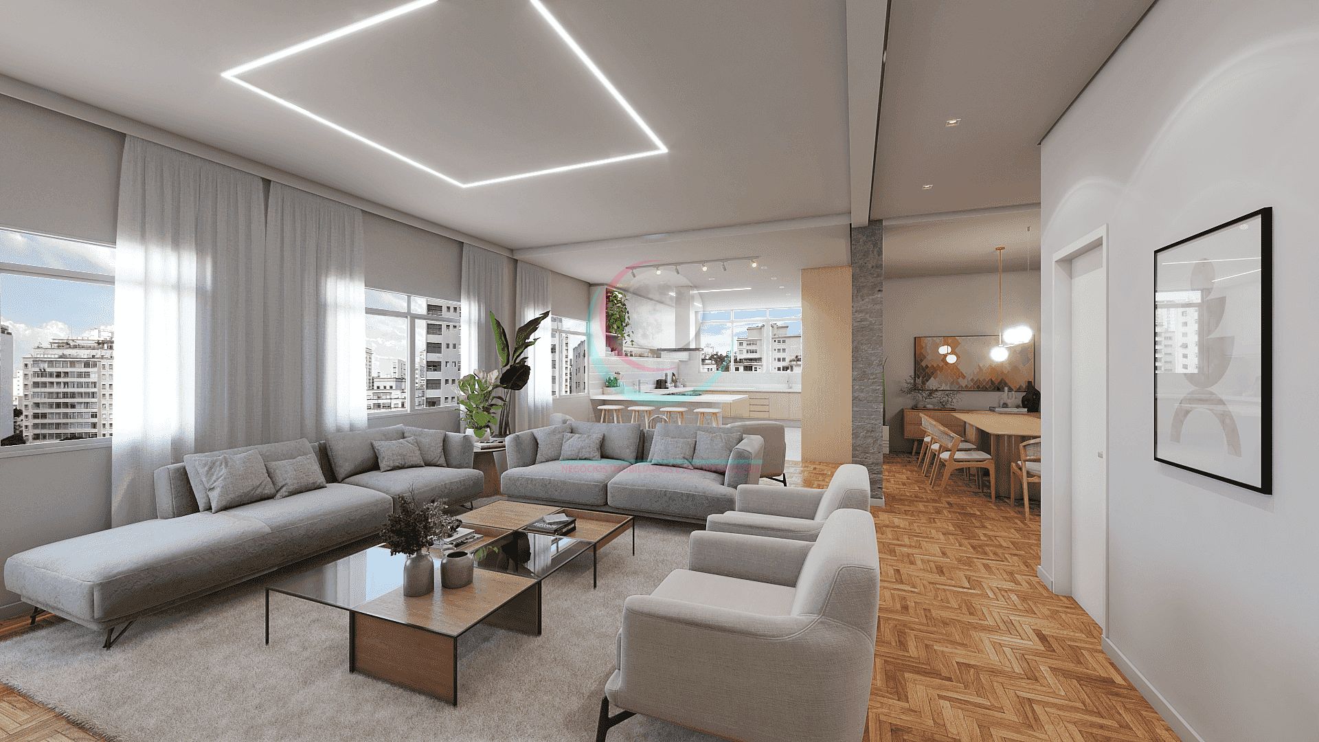 Apartamento, 3 quartos, 230 m² - Foto 1