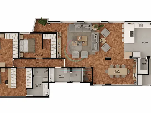 Apartamento 3 quartos e 3 banheiros, à venda, no bairro Higienópolis em São Paulo