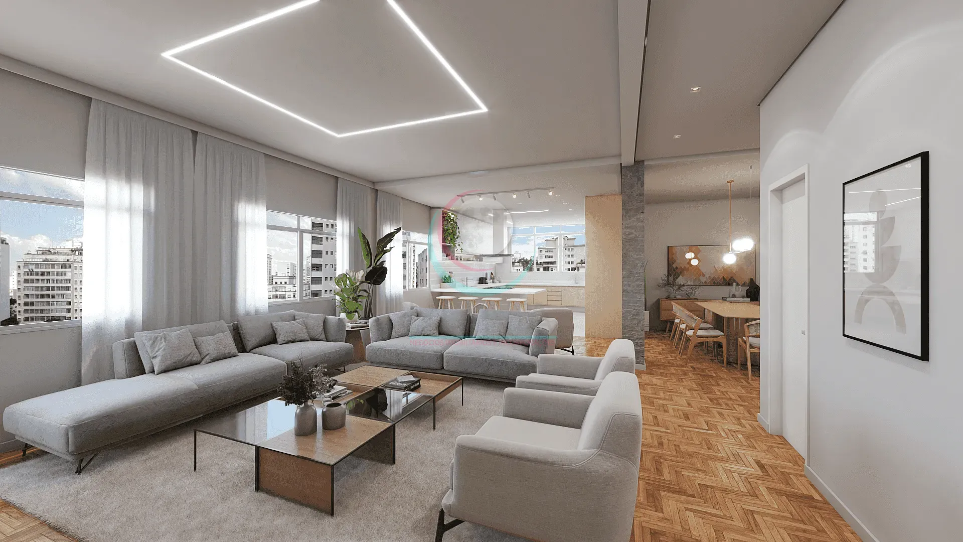 Apartamento, 3 quartos, 230 m² - Foto 1
