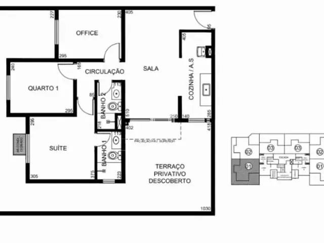 Apartamento com 104m² 3 quartos e 2 banheiros, à venda, no bairro Setor Sudoeste em Goiânia