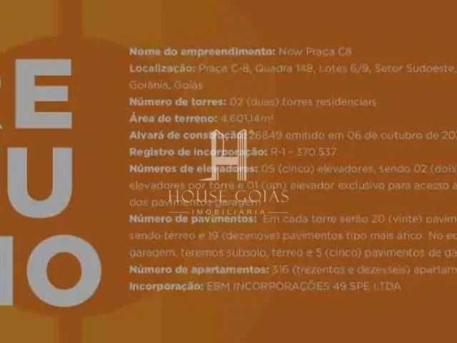 Apartamento com 104m² 3 quartos e 2 banheiros, à venda, no bairro Setor Sudoeste em Goiânia