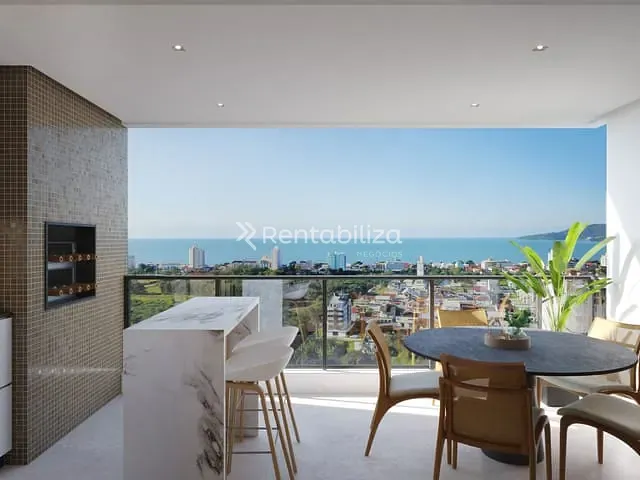 Apartamento 2 quartos e 2 banheiros, à venda, no bairro Perequê em Porto Belo