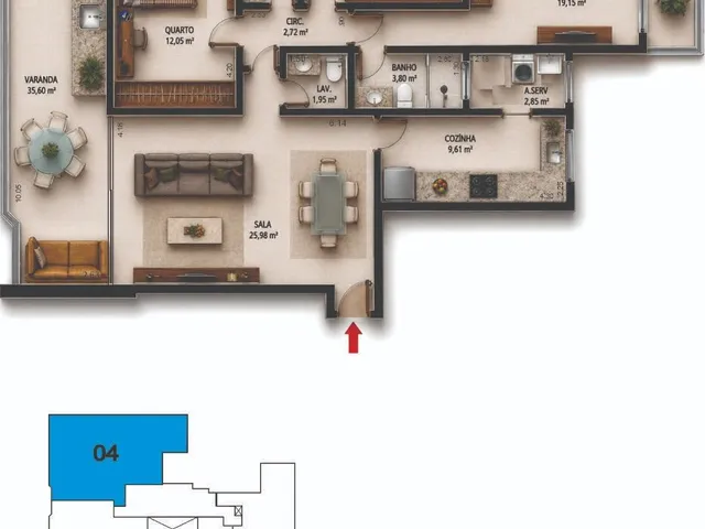 Apartamento 3 quartos e 2 banheiros, à venda, no bairro Costazul em Rio das Ostras