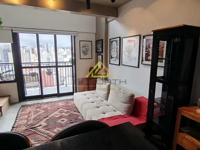 Apartamento com 48m² 1 quarto e 2 banheiros, para alugar, no bairro República em São Paulo