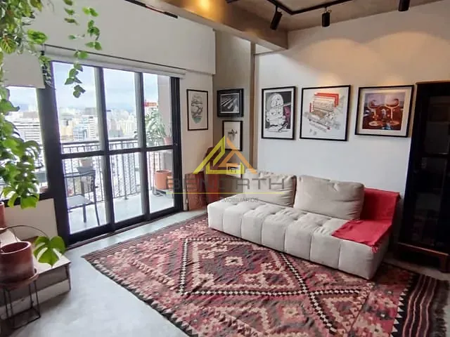 Apartamento com 48m² 1 quarto e 2 banheiros, para alugar, no bairro República em São Paulo