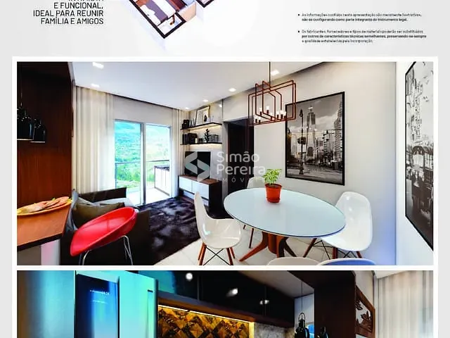 Apartamento 3 quartos e 2 banheiros, à venda, no bairro Santa Catarina em Juiz de Fora