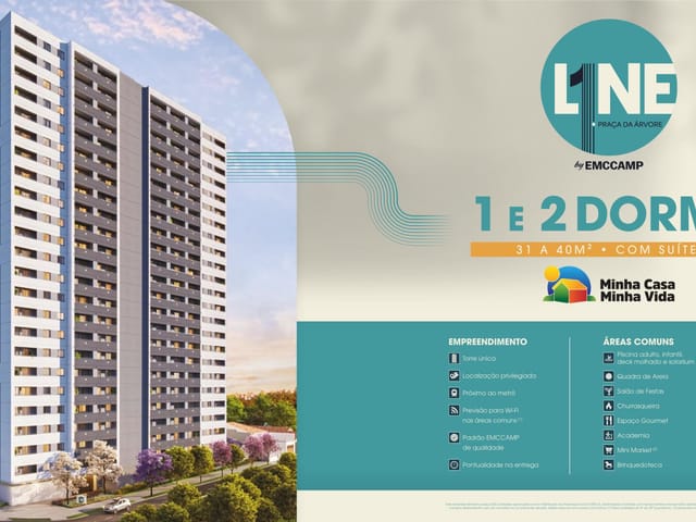 Apartamento 2 quartos e 1 banheiro, à venda, no bairro Chácara Inglesa em São Paulo