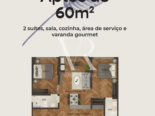 Apartamento 2 quartos e 1 banheiro, à venda, no bairro Manaíra em João Pessoa