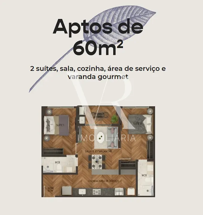 Apartamento, 2 quartos, 60 m² - Foto 4