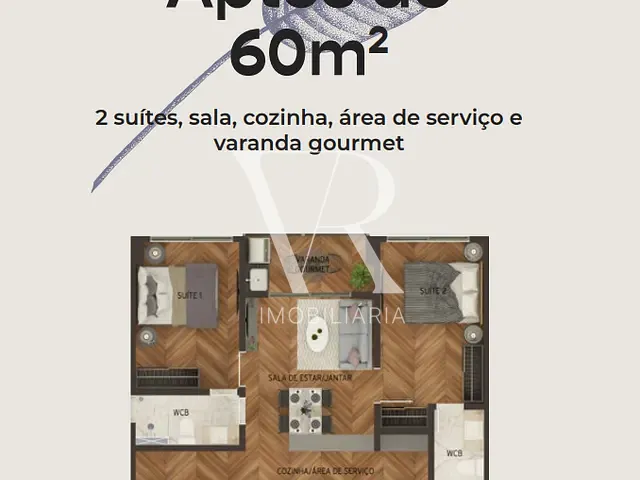 Apartamento 2 quartos e 1 banheiro, à venda, no bairro Manaíra em João Pessoa