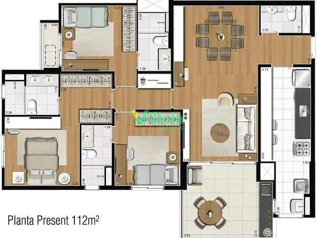 Apartamento 3 quartos e 4 banheiros, à venda, no bairro Melville Empresarial I e II em Barueri
