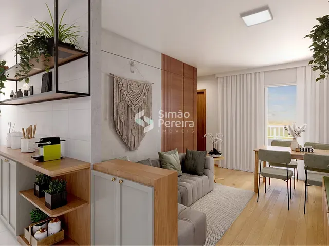 Apartamento 2 quartos e 1 banheiro, à venda, no bairro Aeroporto em Juiz de Fora