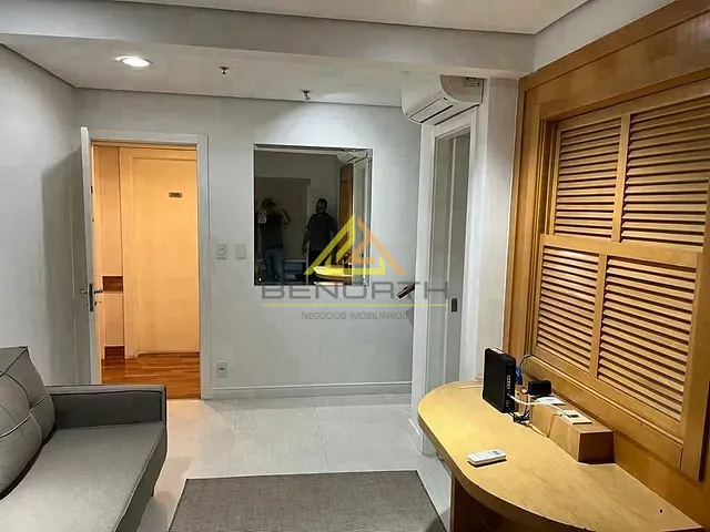Apartamento com 50m² 1 quarto e 2 banheiros, para alugar, no bairro Moema em São Paulo
