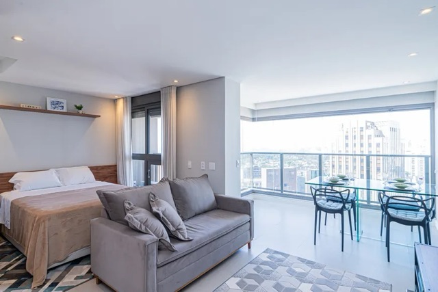 Apartamento 1 quarto e 2 banheiros, à venda, no bairro Itaim Bibi em São Paulo