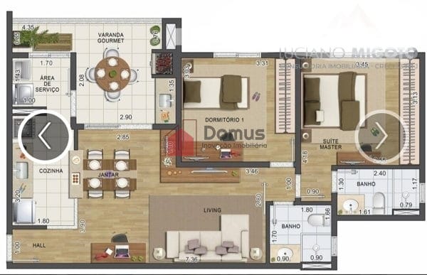 Apartamento à venda com 1 quarto, 76m² - Foto 4