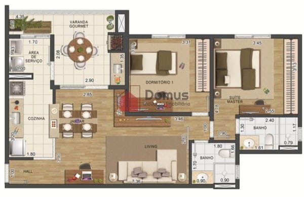Apartamento à venda com 1 quarto, 76m² - Foto 7