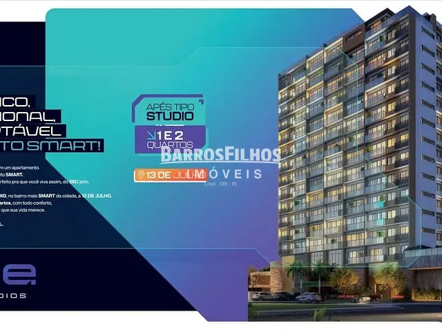 Apartamento com 0m² 1 quarto e 1 banheiro, à venda, no bairro Treze de Julho em Aracaju