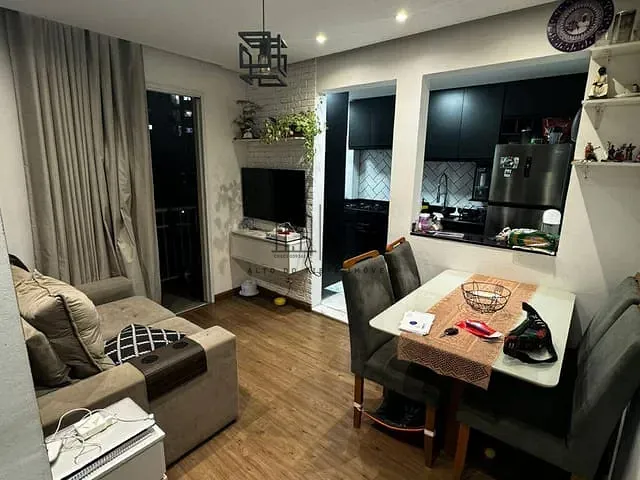 Apartamento 2 quartos e 1 banheiro, à venda, no bairro Vila Mogilar em Mogi das Cruzes