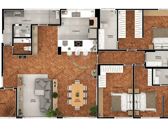 Apartamento 3 quartos e 3 banheiros, à venda, no bairro Jardim Paulista em São Paulo