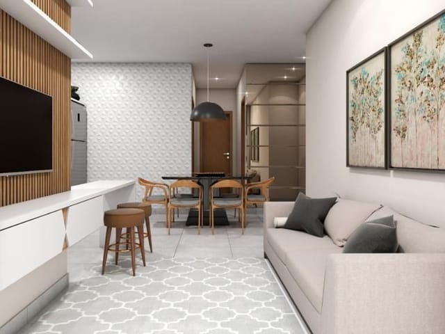 Apartamento com 55m² 2 quartos e 1 banheiro, à venda, no bairro Espinheiros em Itajaí