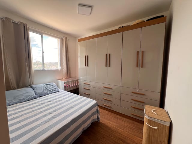 Apartamento 2 quartos e 1 banheiro, à venda, no bairro Chácaras Bom Jesus em Contagem