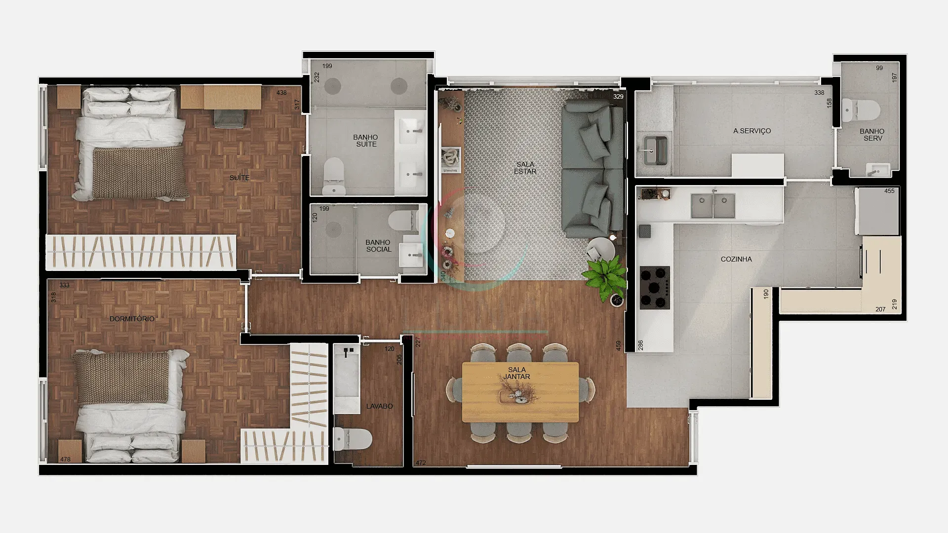 Apartamento, 2 quartos, 100 m² - Foto 4