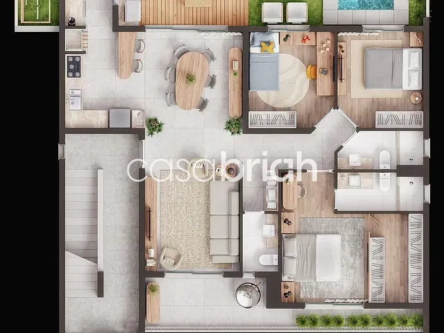 Apartamento com 182m² 3 quartos e 3 banheiros, à venda, no bairro Morro do Espelho em São Leopoldo