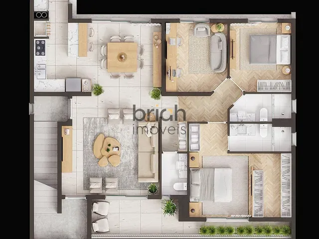 Apartamento com 250m² 3 quartos e 3 banheiros, à venda, no bairro Morro do Espelho em São Leopoldo