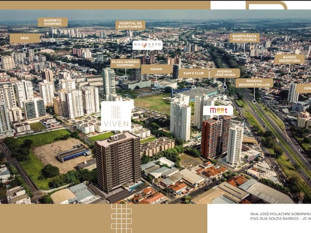 Apartamento 2 quartos e 2 banheiros, à venda, no bairro Jardim Urano em São José do Rio Preto