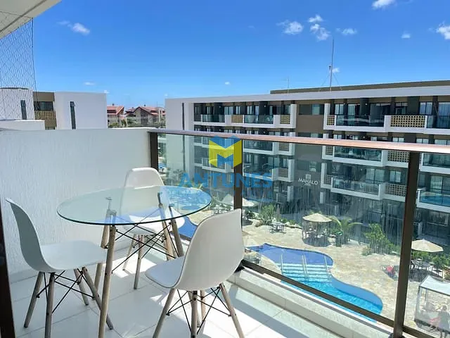 Apartamento com 58m² 2 quartos e 2 banheiros, para alugar, no bairro Muro Alto em Ipojuca