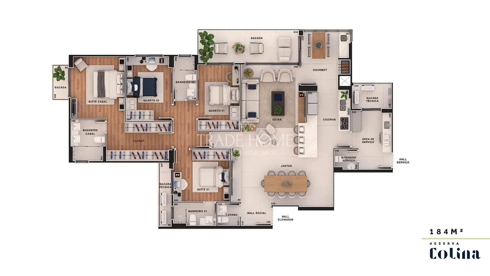 Apartamento, 4 quartos, 184 m² - Foto 21