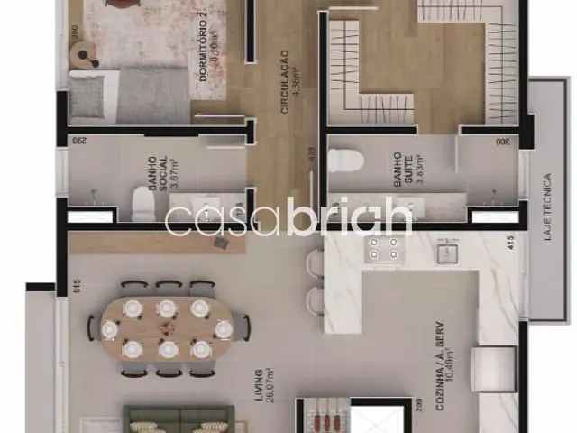 Apartamento 3 quartos e 3 banheiros, à venda, no bairro Vila Rosa em Novo Hamburgo