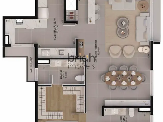 Apartamento 3 quartos e 3 banheiros, à venda, no bairro Vila Rosa em Novo Hamburgo